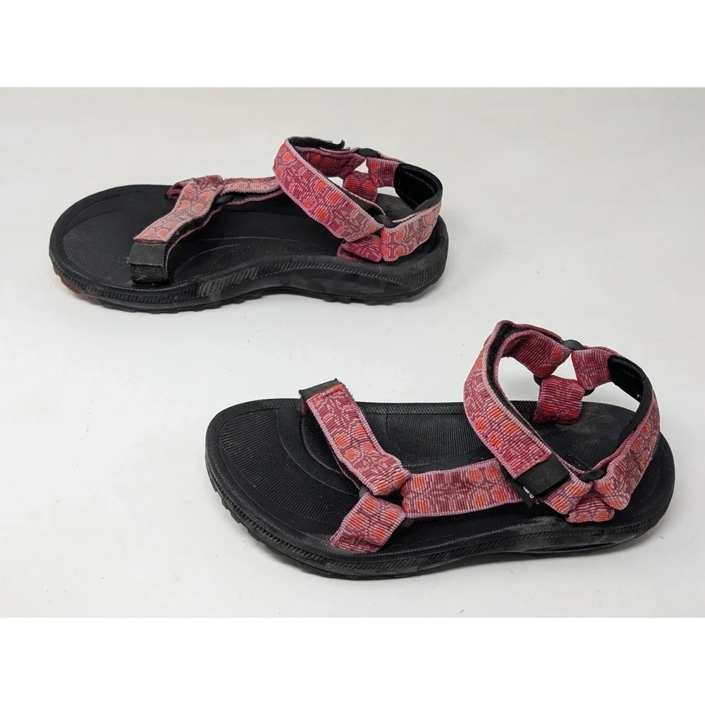 Teva Kids Hurricane Sandals Girls Size‎ 3 6294 Pink Black